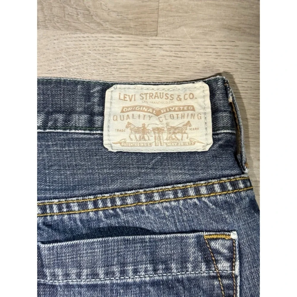 Levi's 539 Vintage Straight Jeans Men's 34x30 Blue Organic Cotton Green Tab Y2K